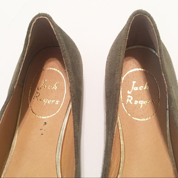 nwot jack rogers rebecca suede olive loafers - Picture 5 of 5
